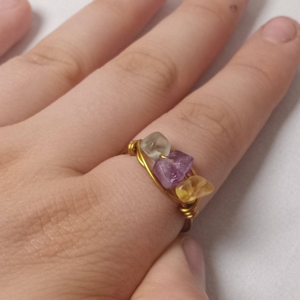 Flourite  Gemstone Ring - Picture 5 of 5